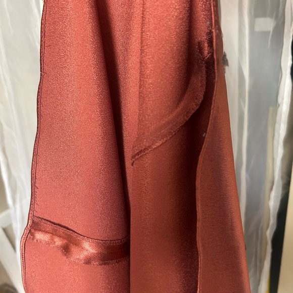 Jenny Yoo Rust Satin Gown - Picture 15 of 15